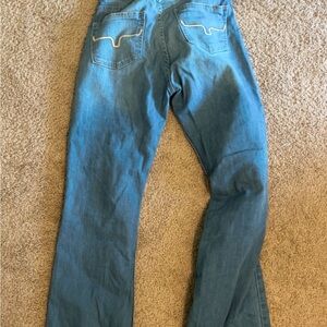 Blue Denim Jeans with Embroidered Pockets